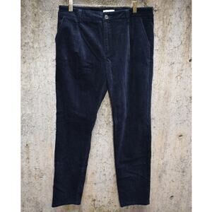 See You Soon Navy Corduroy Pants Women’s US 8 / EU 42 Straight Leg NWT